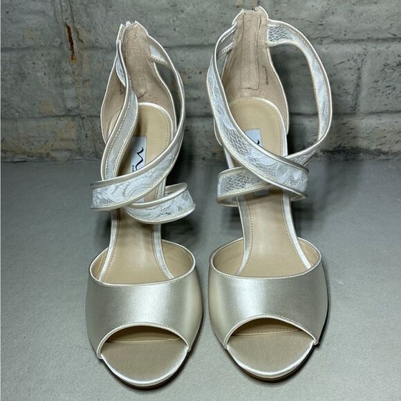 NIB MSRP $109 Nina Elyana Strappy Wedge Sandal Women's Size 9.5 - Picture 7 of 9